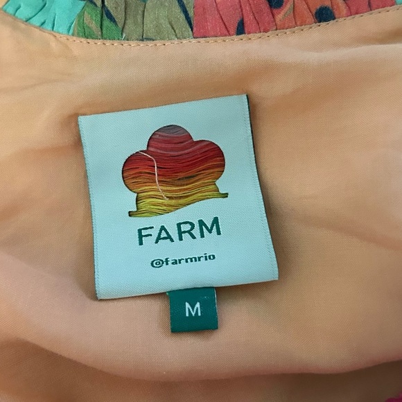 FARM Rio Sweet Forest Long Sleeve Floral Mini Dress Sz M - Picture 8 of 8